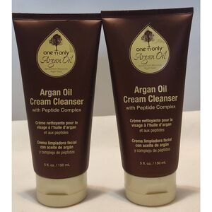 Lot of 2 One'n Only Argan Oil Cream Cleanser, 5 Oz each
